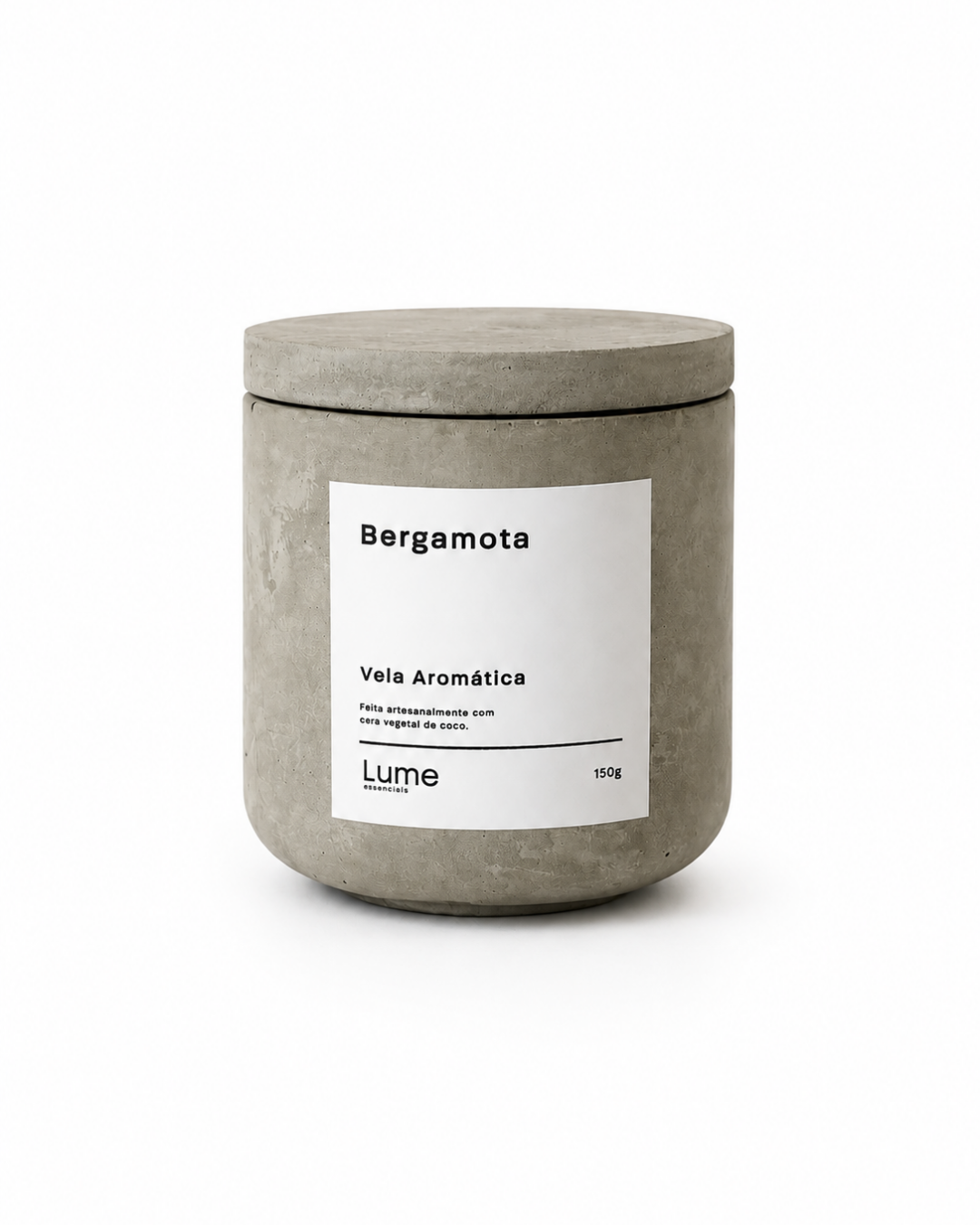 Vela Aromática de Concreto - Bergamota