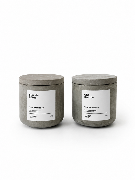 Kit Duo - Vela Aromática de Concreto